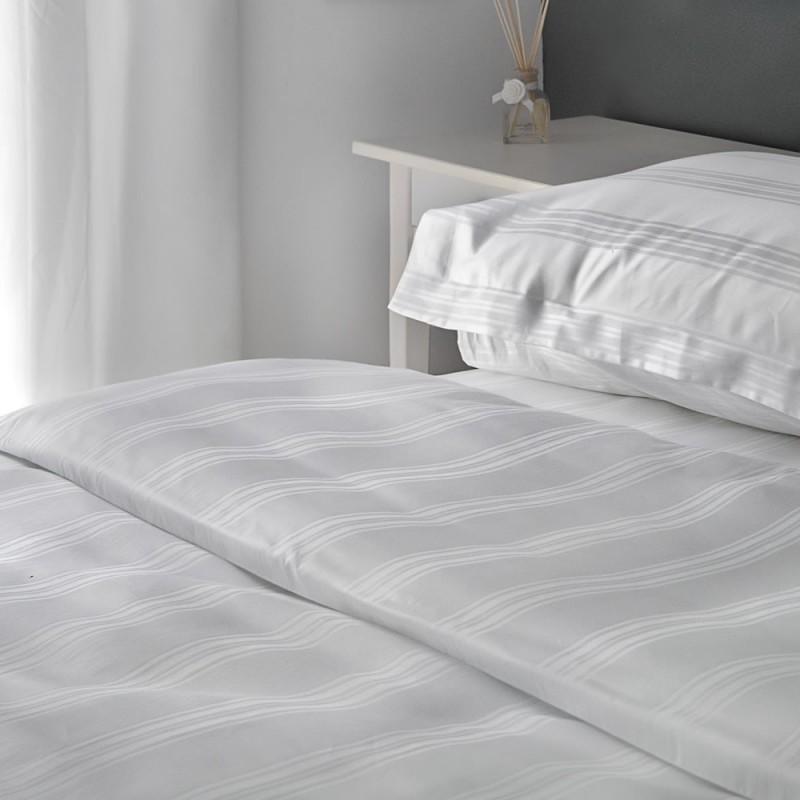 300 Thread Count White Cotton Duvet Cover