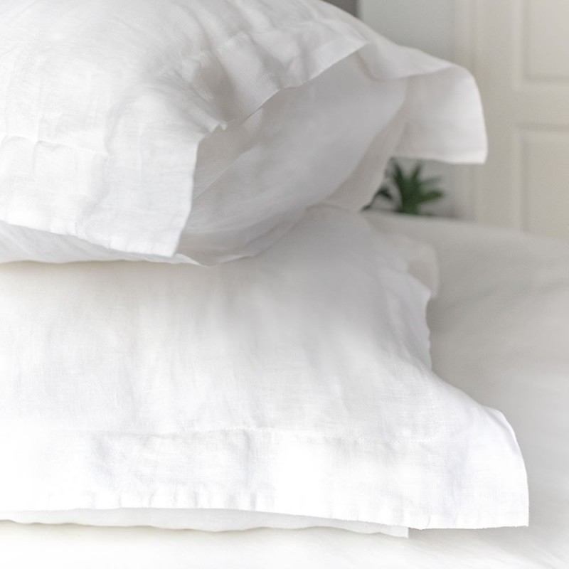 Oxford Pure Linen Pillowcases, white Pure Linen Oxford Pillowcase | M&S