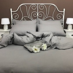 Duvet Cover Linen Atlanta Grey