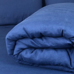 Duvet Cover Linen Atlanta Blue