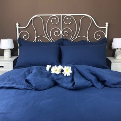 Duvet Cover Linen Atlanta Blue