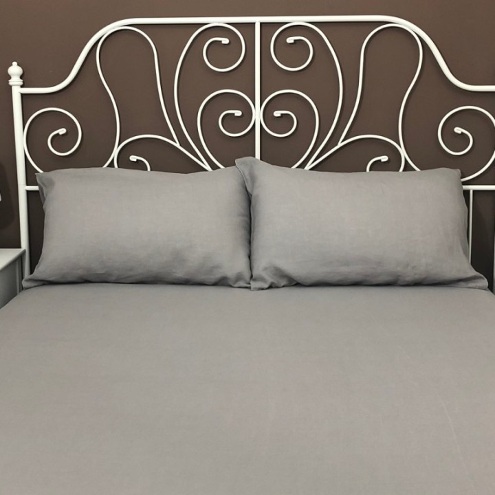 Pillowcase Classic Linen Atlanta Grey