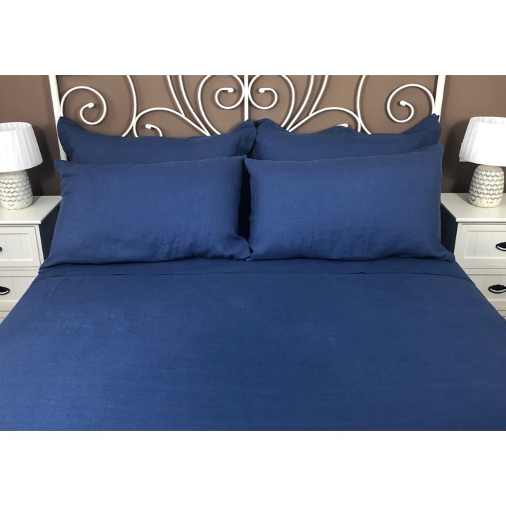 Pillowcase Classic Linen Atlanta Blue