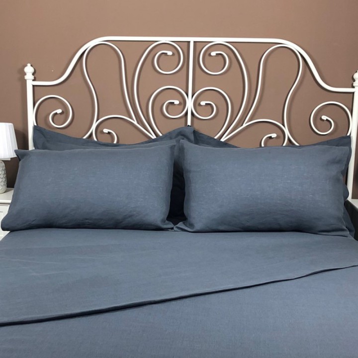 Pillowcase Classic Linen Atlanta Charcoal