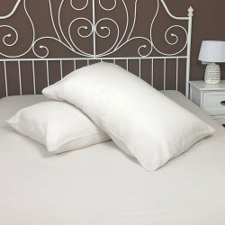 Classic Pure Linen Pillowcases, Cream Cream White Linen Bed Pillowcase Made