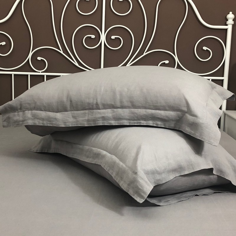 Pillowcase Oxford Linen Atlanta Grey Pillowcase Oxford Linen Atlanta Grey