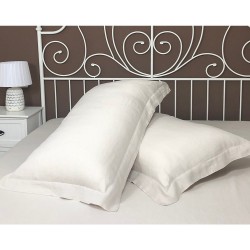 Set of Two Pillowcase Oxford Linen Atlanta Cream