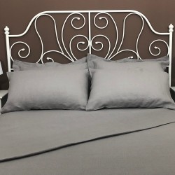 Flat Sheet Linen Atlanta Grey