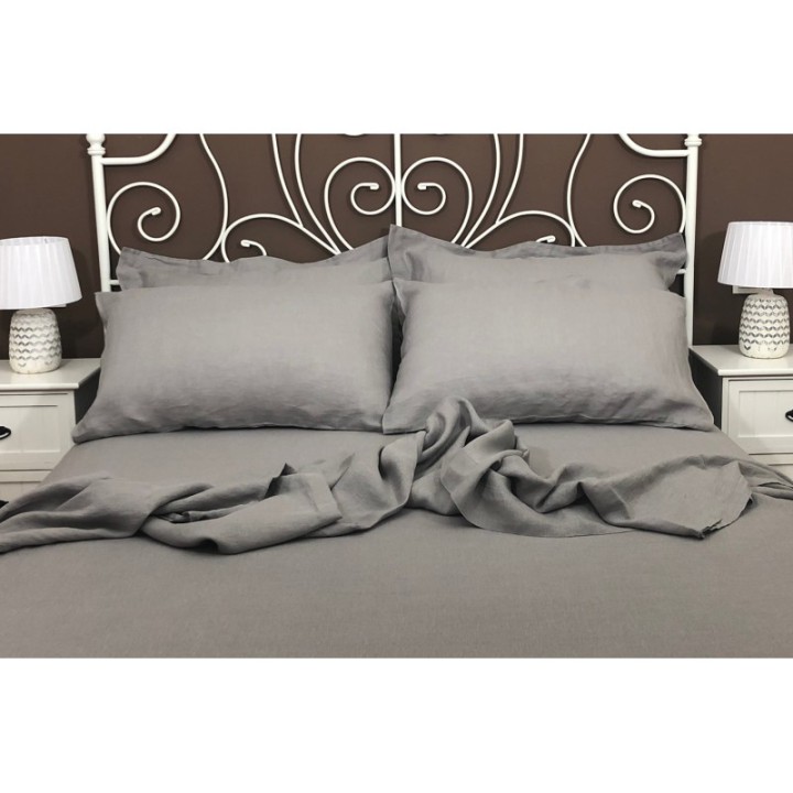 Flat Sheet Linen Atlanta Grey
