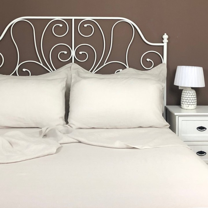 Flat Sheet Linen Atlanta Cream