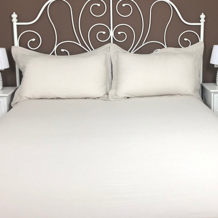 Flat Sheet Linen Atlanta Cream