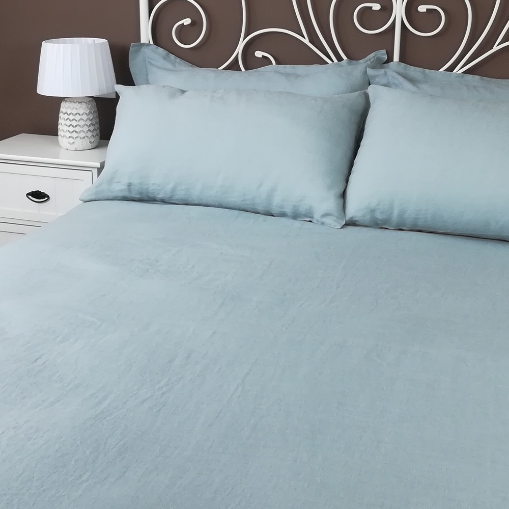 Fitted Sheet Linen Atlanta Slate