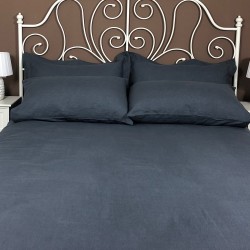 Fitted Sheet Linen Atlanta Charcoal