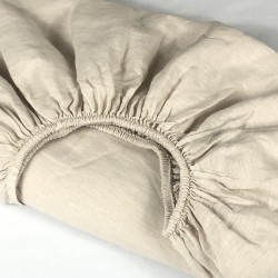 Fitted Sheet Linen Atlanta Cream