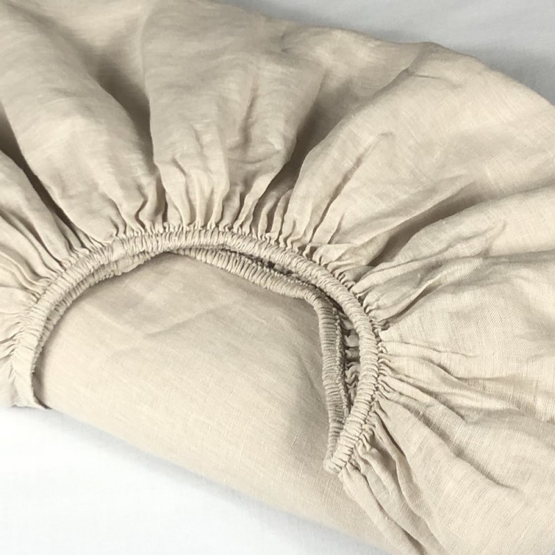 Fitted Sheet Linen Atlanta Cream Fitted Sheet Linen Atlanta Cream