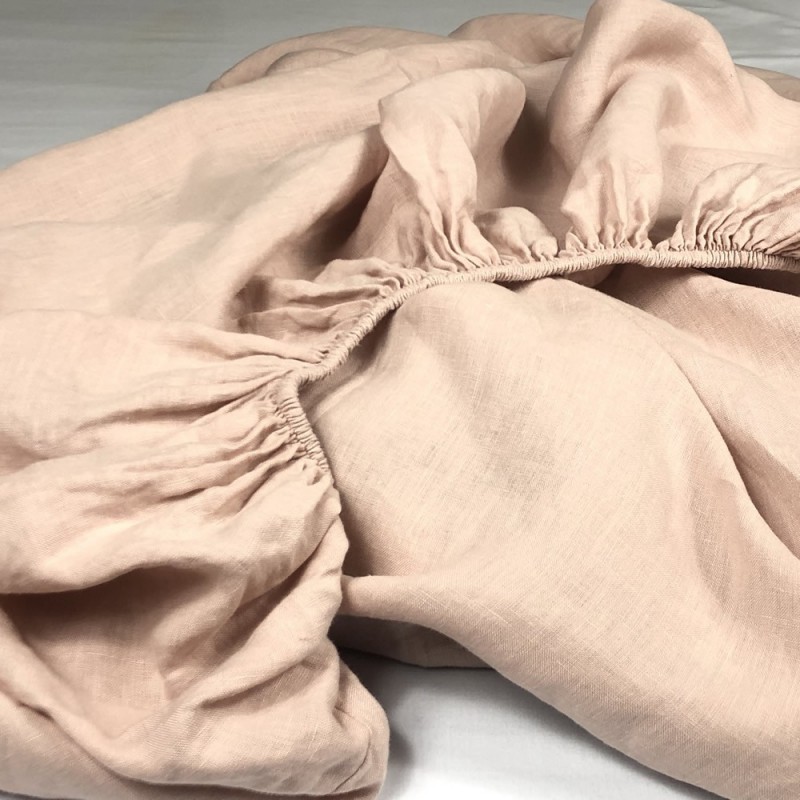 Fitted Sheet Linen Atlanta Rosé Fitted Sheet Linen Atlanta Rosé