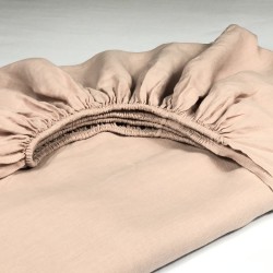 Fitted Sheet Linen Atlanta Rosé