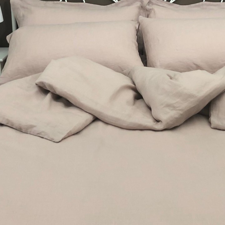 Duvet Cover Linen Atlanta Ruffled Rose