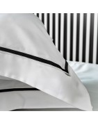 Oxford pillowcases, Egyptian cotton and linen.