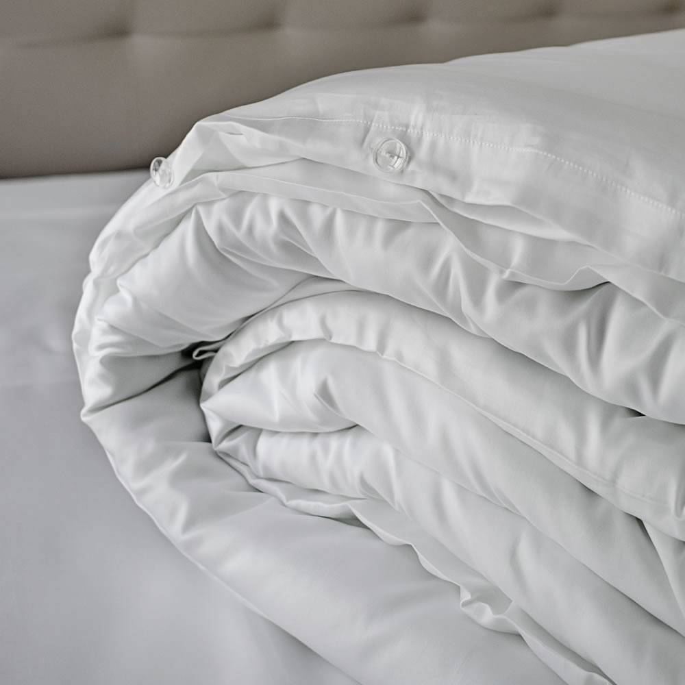 Lisbon luxury pure white cotton bedding