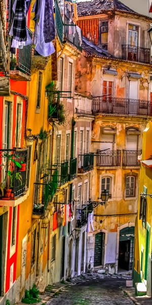 Lisbon narrow street