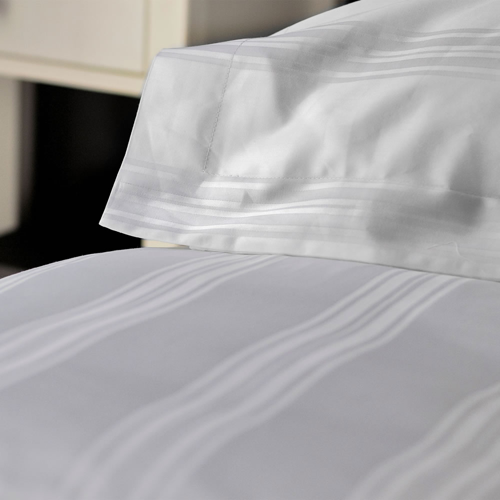 White bed sheets